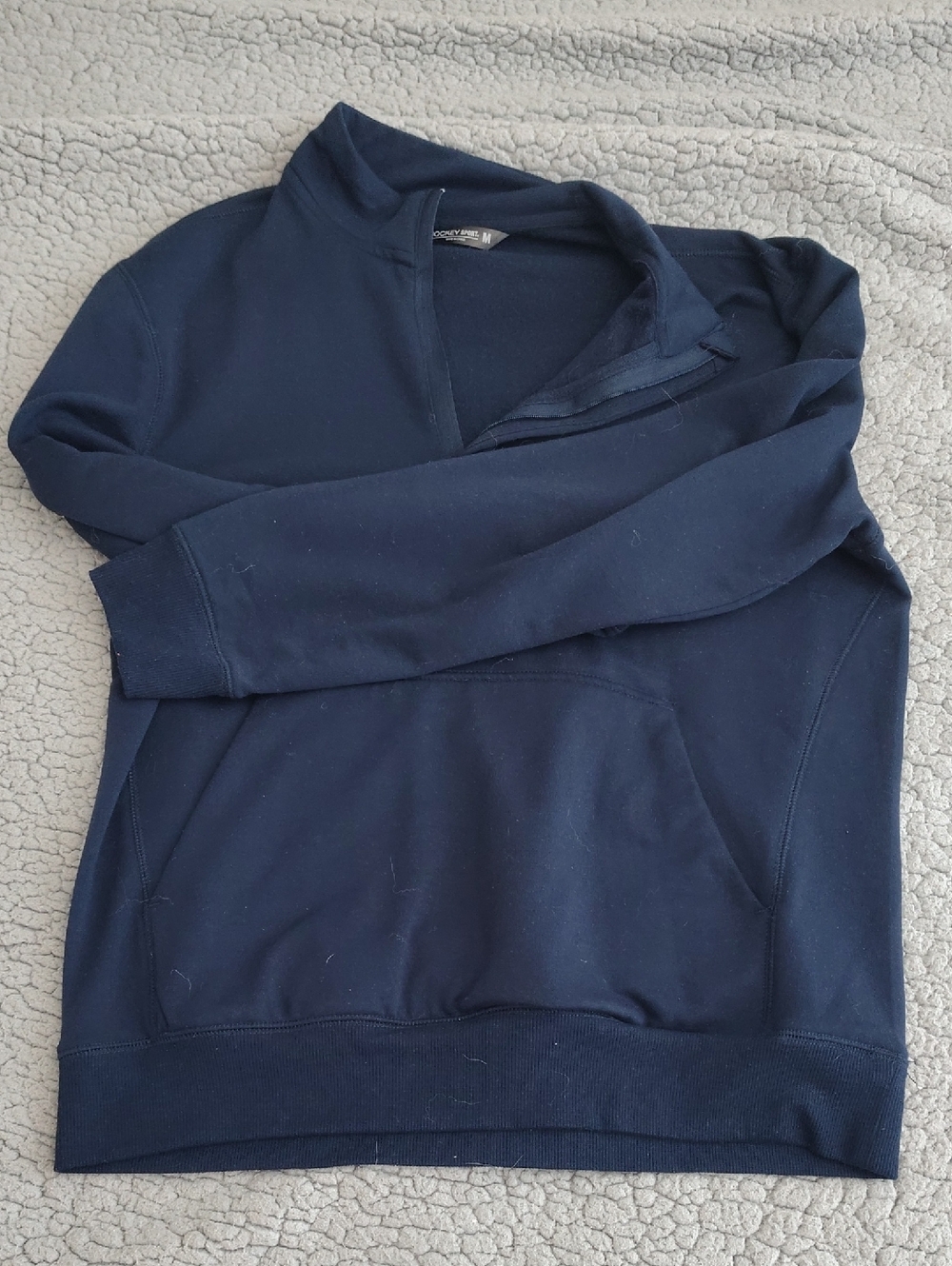 Jockey Men's Navy Half-Zip Pullover Sweater